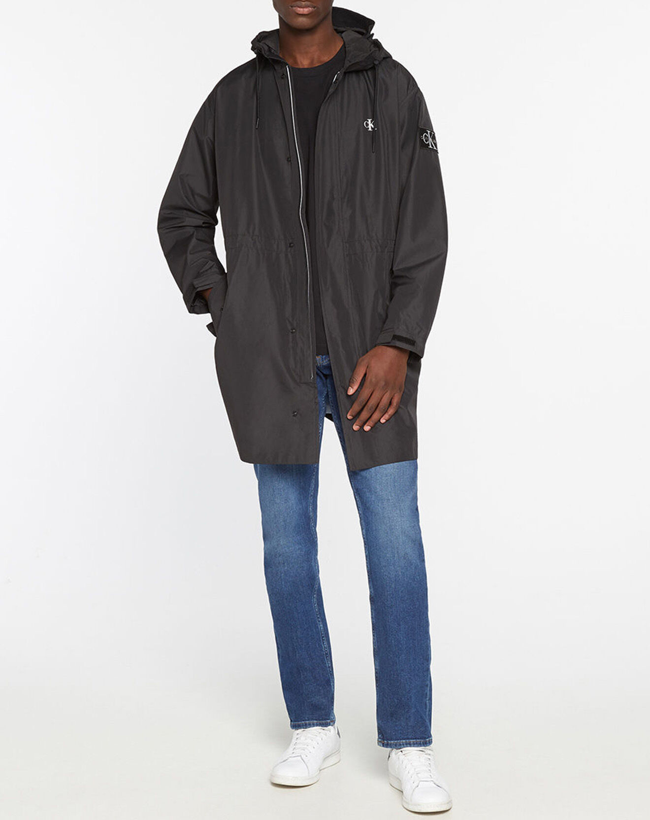 Calvin Klein Jeans Parka longue Technical noire
