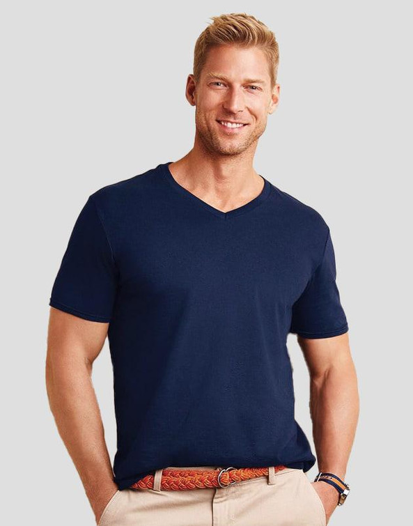 Gildan 64V00 - T-Shirt Homme Col V 100% Coton