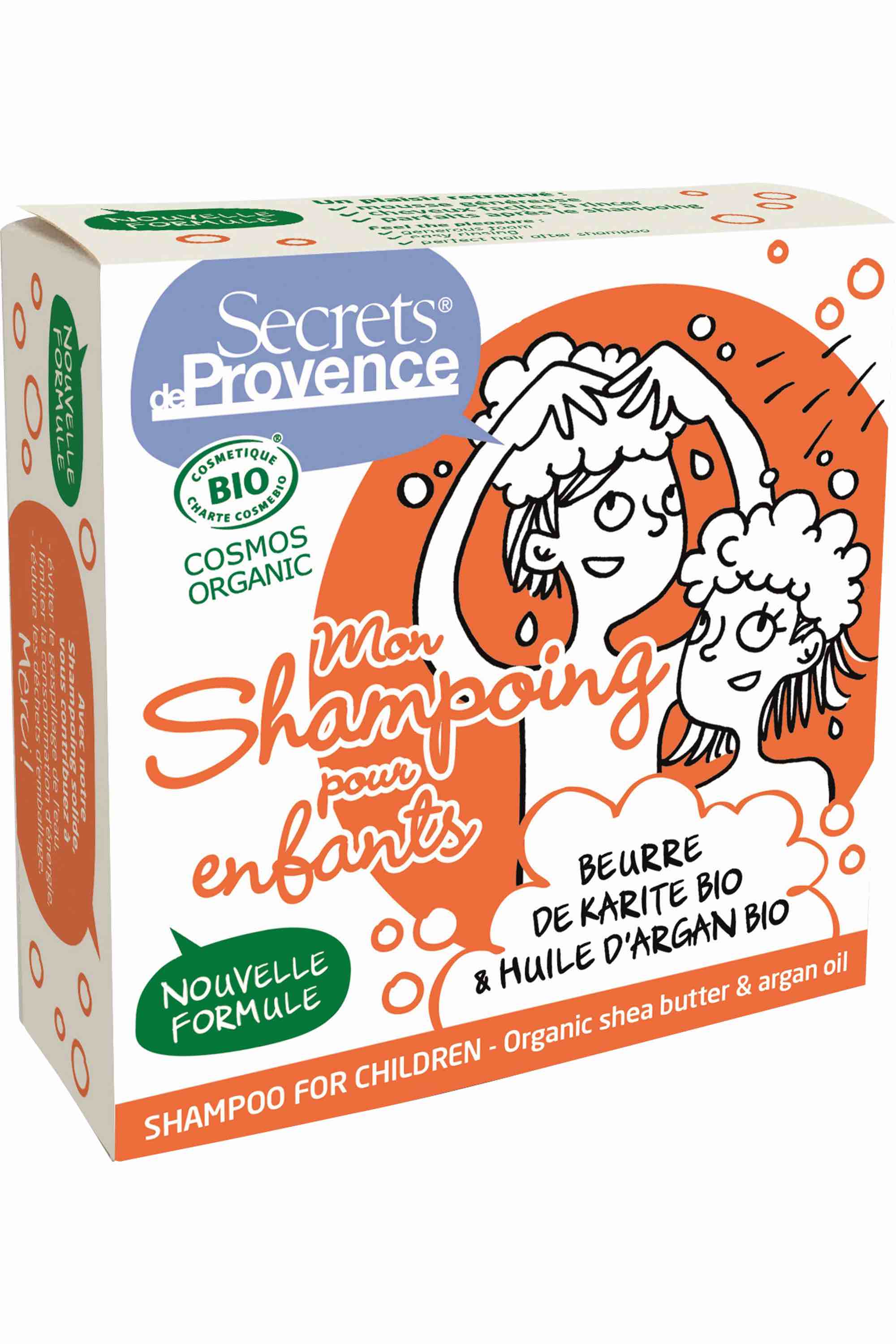 Secrets de Provence Shampoing solide bio pour enfants-85 g