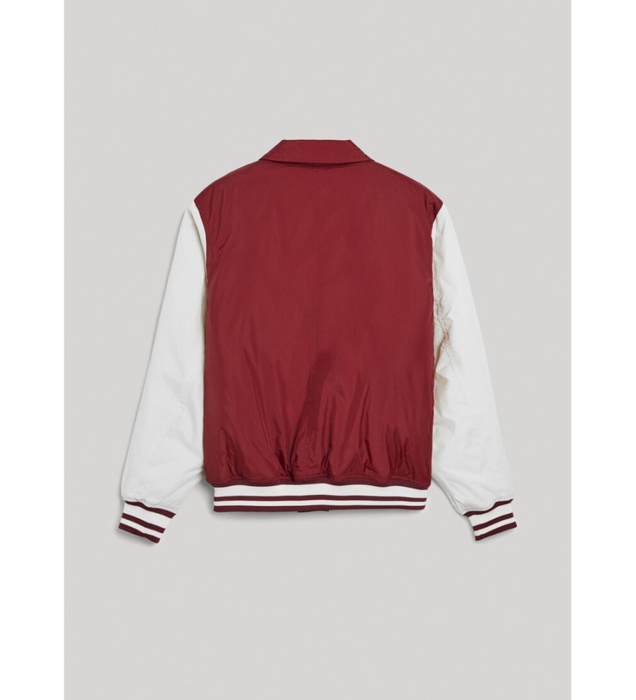 Jaqueta Bomber Escolar Borgonha da Pepe Jeans
