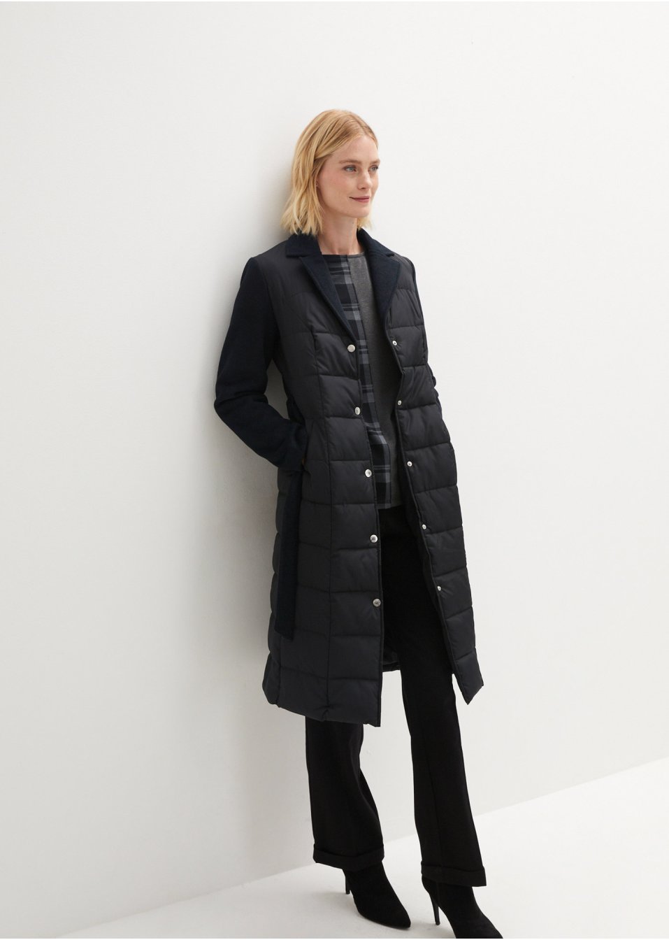 Manteau matelassé style blazer