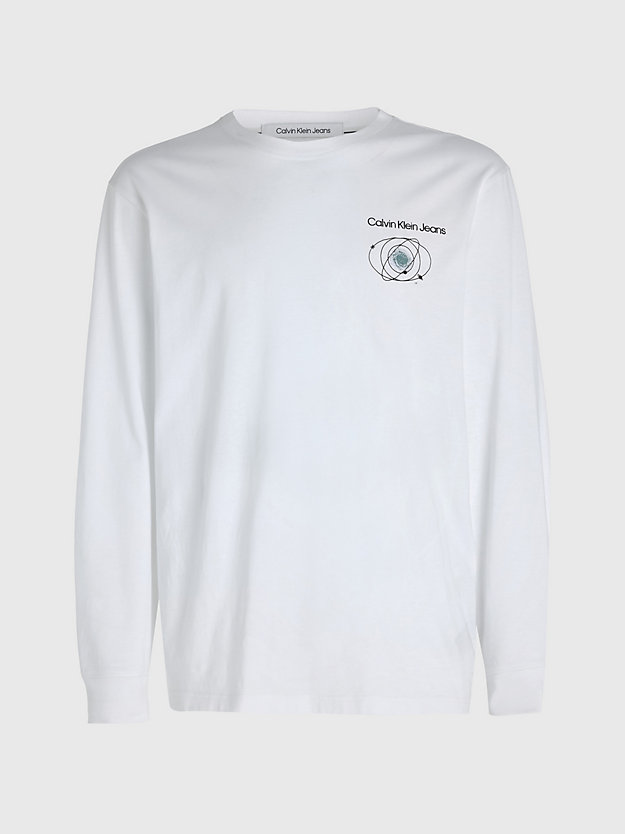 Camiseta de manga comprida com estampa nas costas