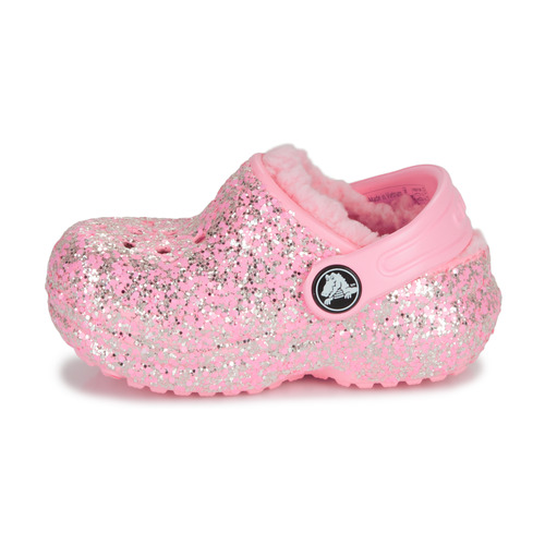 Crocs - Classic Lined Glitter Clog T Rosa
