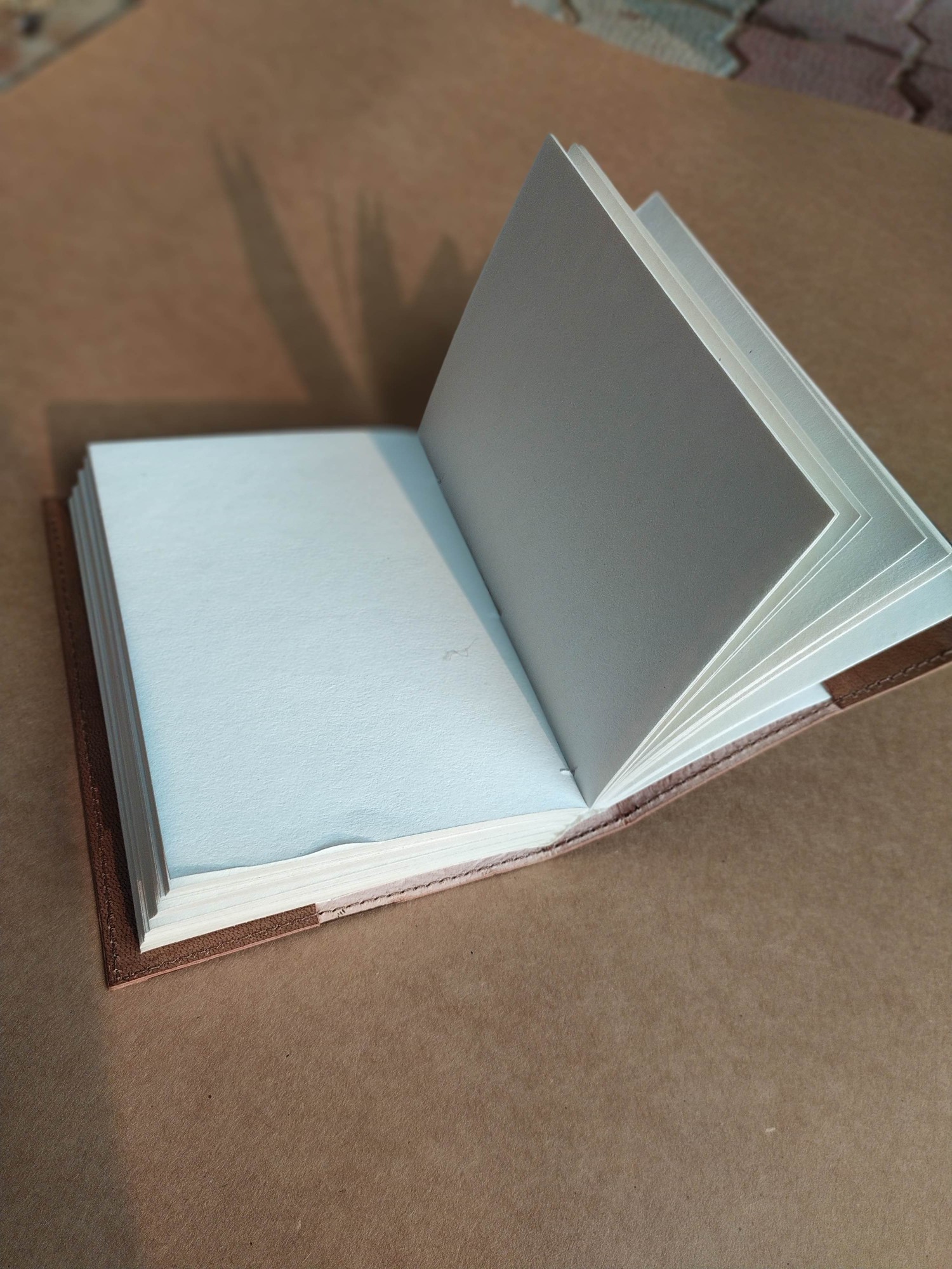 Notizbuch 'Noctua' mit Ledereinband, braun, H 18 cm, B 13 cm günstig bestellen