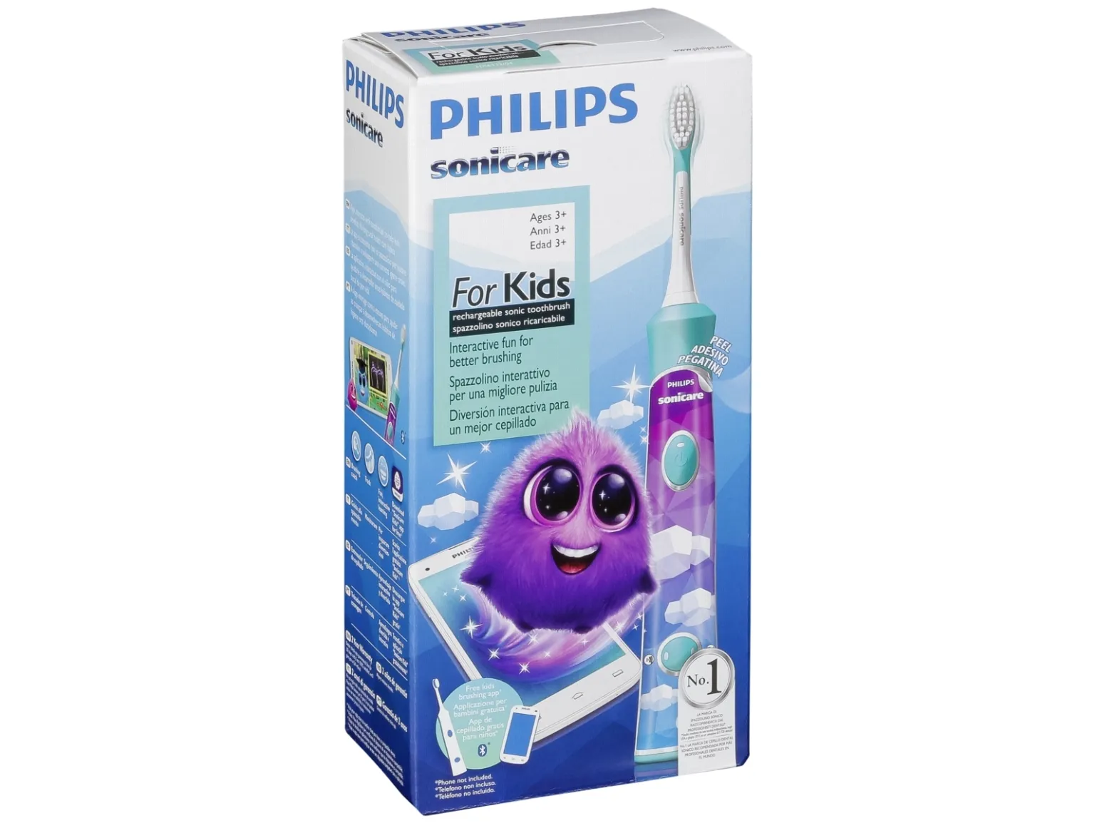 Philips Sonicare For Kids HX6322 - Tandbørste - akvamarin