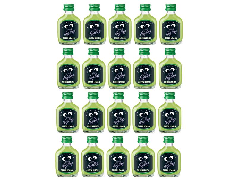Kleiner Feigling Green Lemon 20 x 20 ml Spirituosen Spezialität mit Limettengeschmack