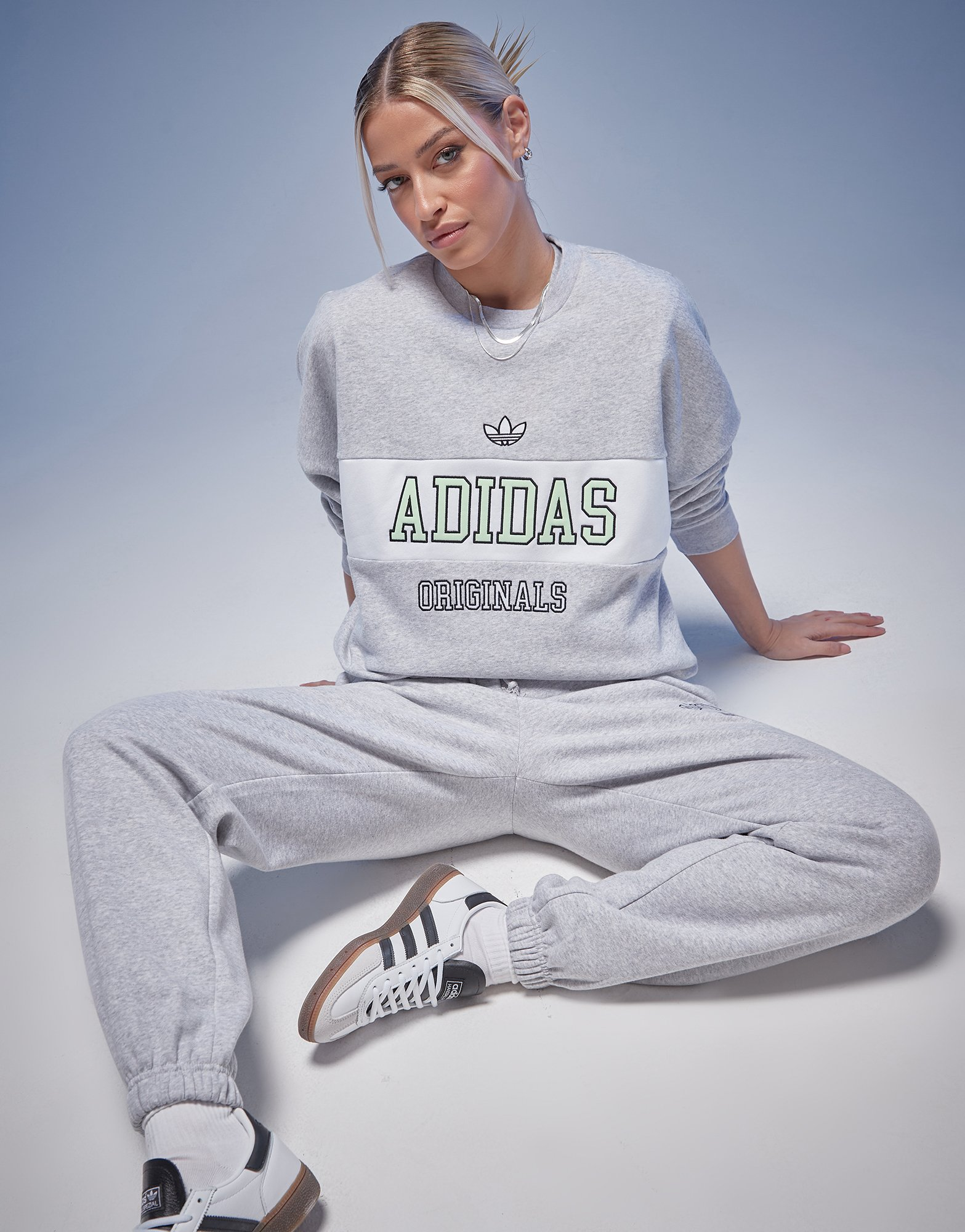 adidas Originals Sweat Varsity Panel Crew Femme