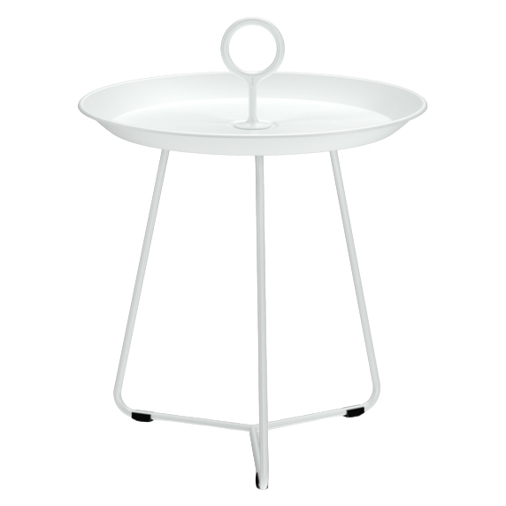 Bijzettafel Eyelet Ø45 cm white
