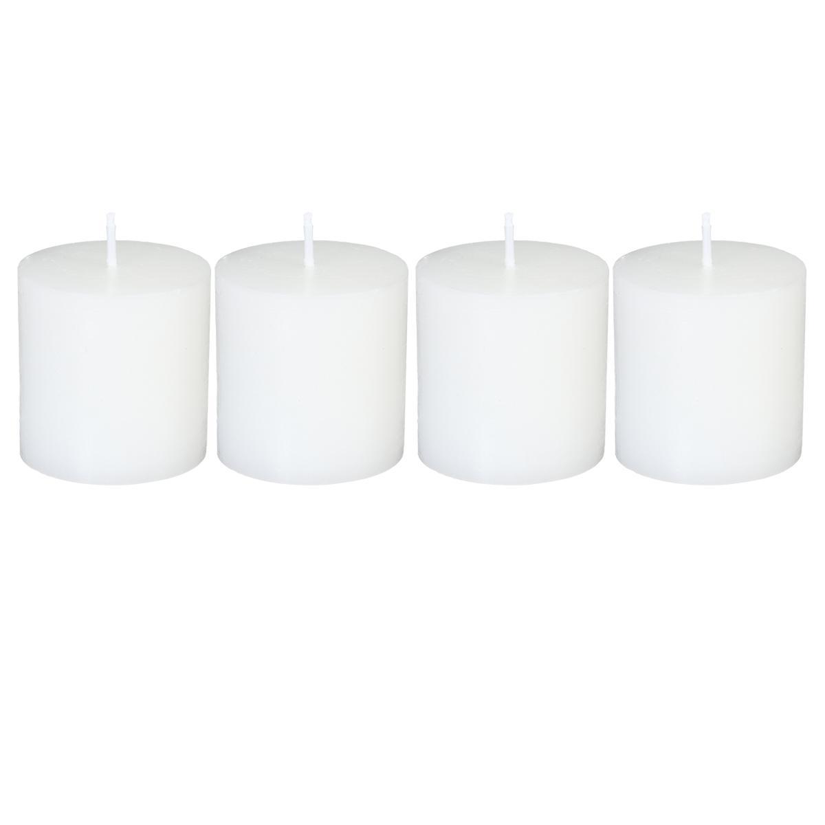 BOUGIE VOTIVE OLIA BLANC D.4.5CM X4 PIECES