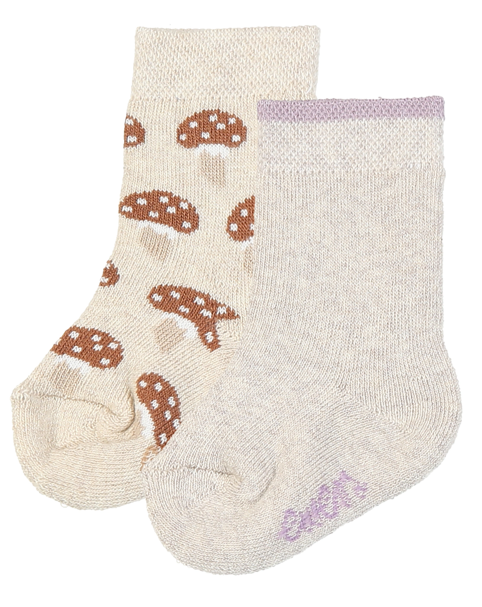 Socken PILZE 2er Pack in beige