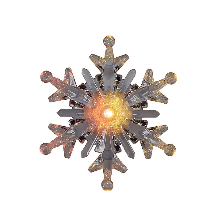 Flocon lumineux LED ventouse 4 x 9,5 cm