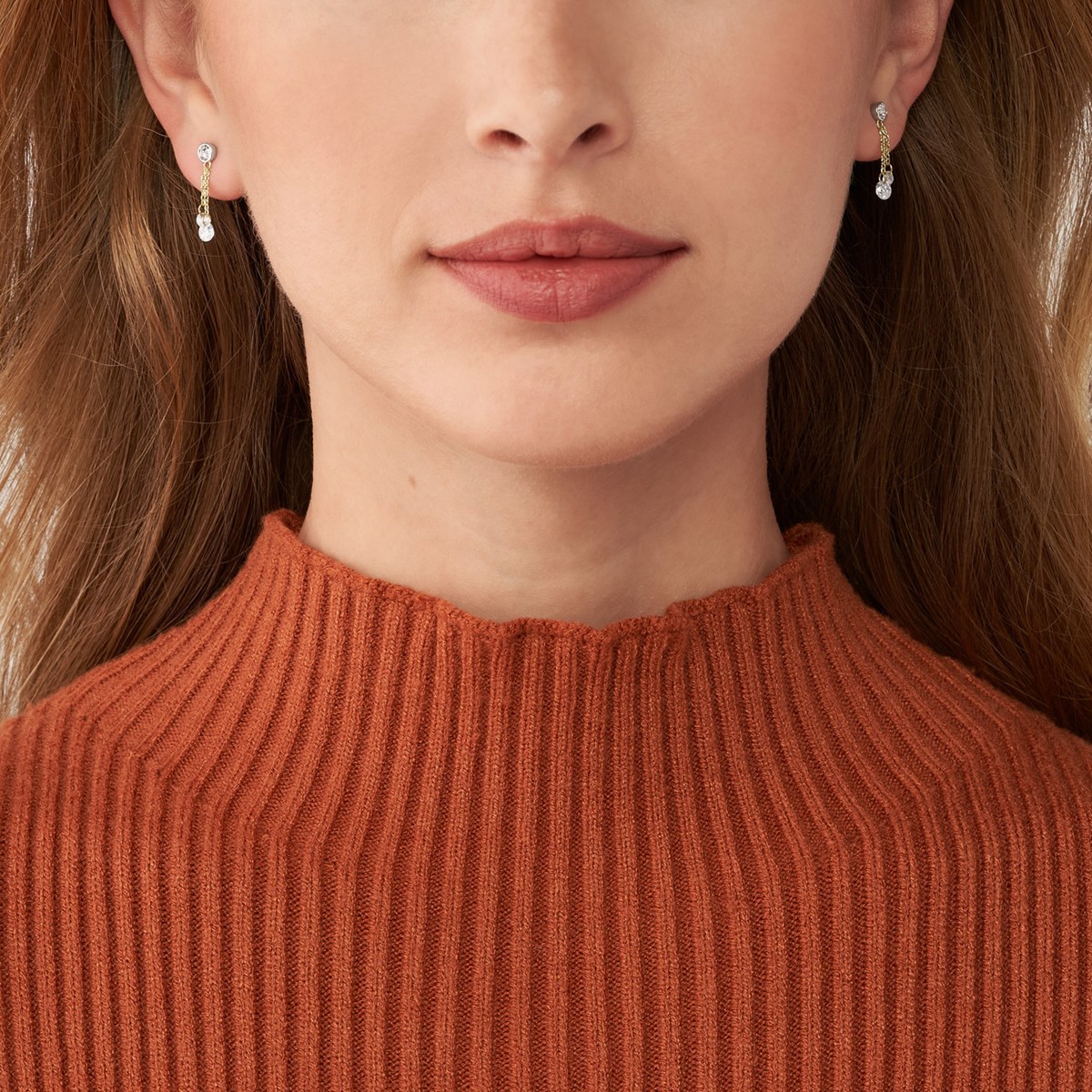 Boucles d'oreilles Fossil Sadie Shine Brightpendante