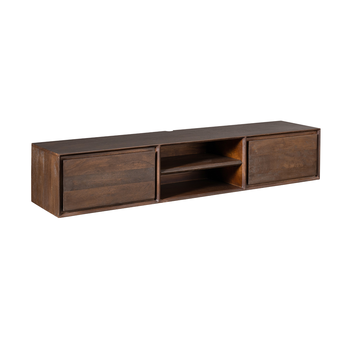 Zwevend Tv-meubel Ambi bruin 160 cm