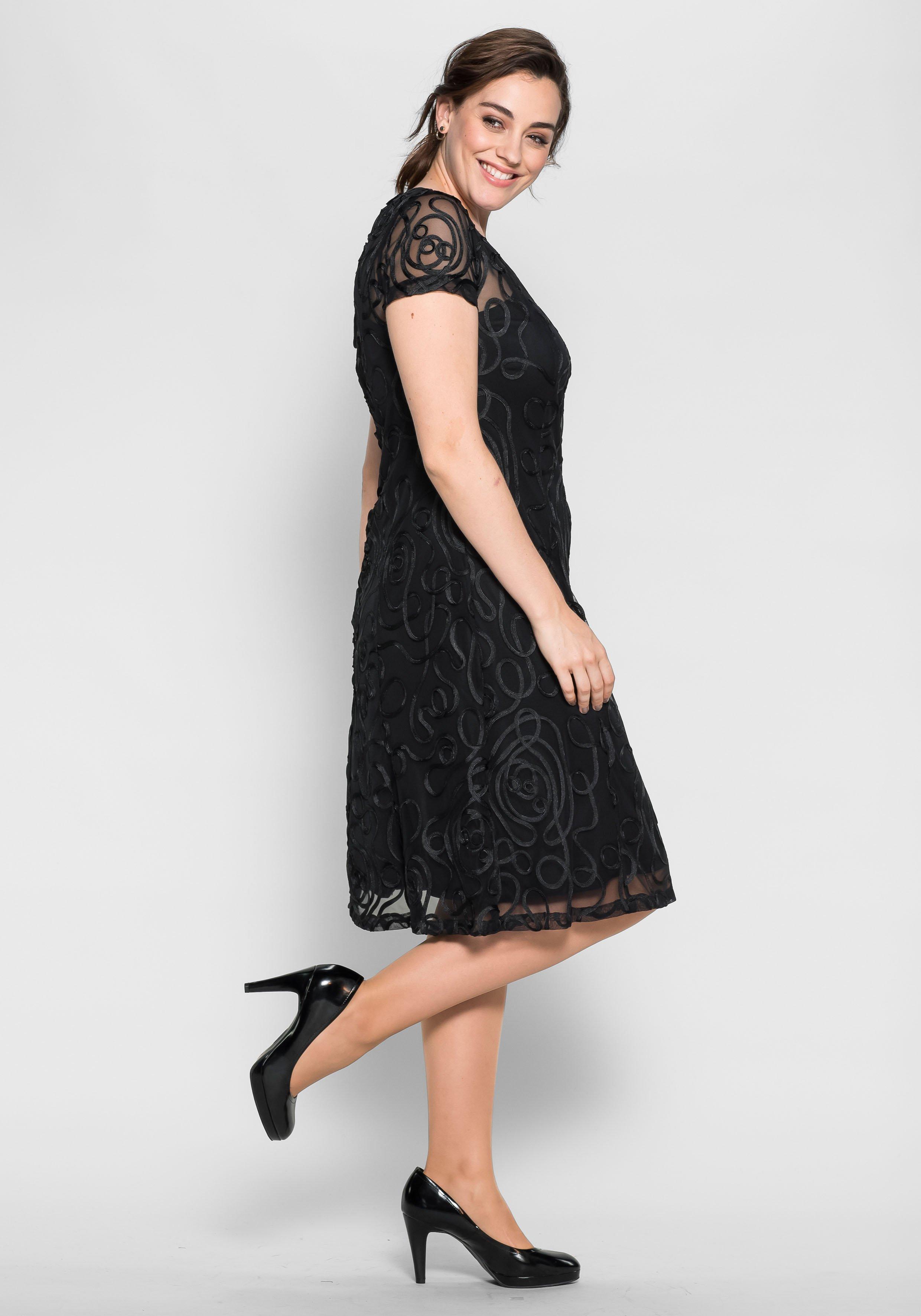 Cocktailkleid mit Zierborten