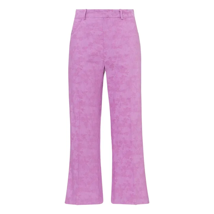 Rodebjer Pantalon Droit Miso  | Pourpre