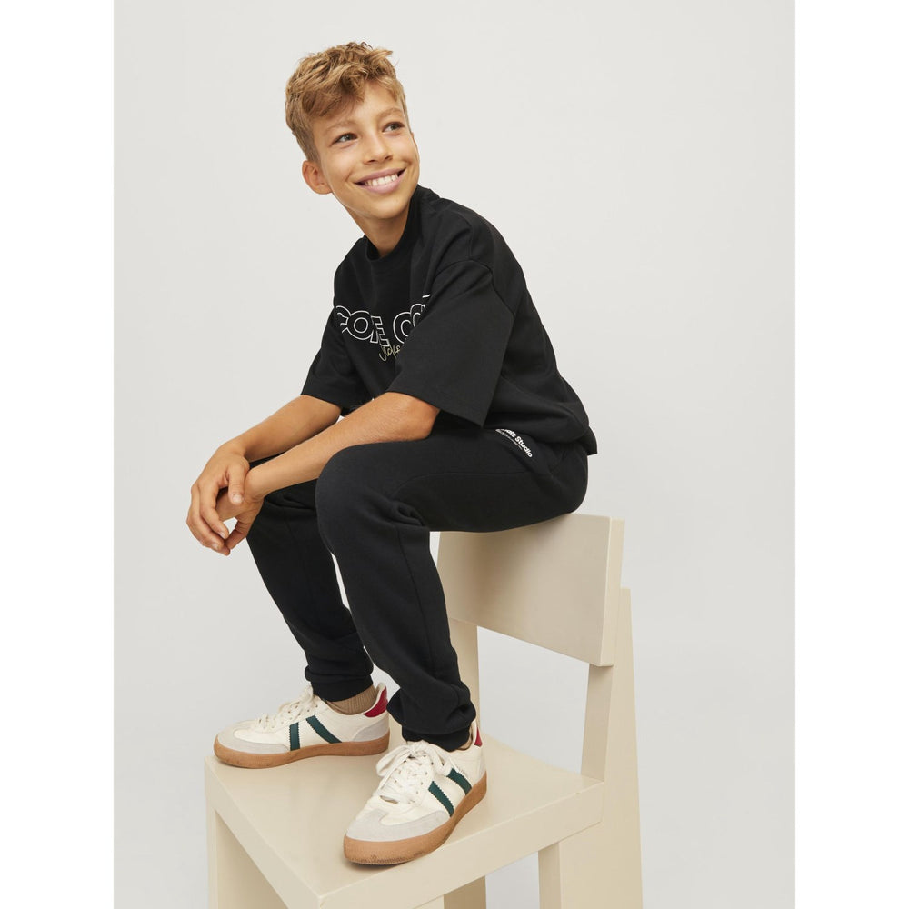 Køb Jack & Jones Junior Black Gordon Vesterbro Cuffed Sweatpants Noos