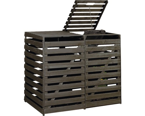 Weka vuilnisbak 148x92x122 cm antraciet