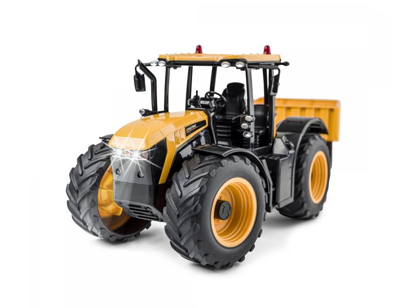 Carson Traktor JCB Fastrac mit Anhänger RTR, 1:16 Ferngesteuerter Traktor mit Licht und Sound