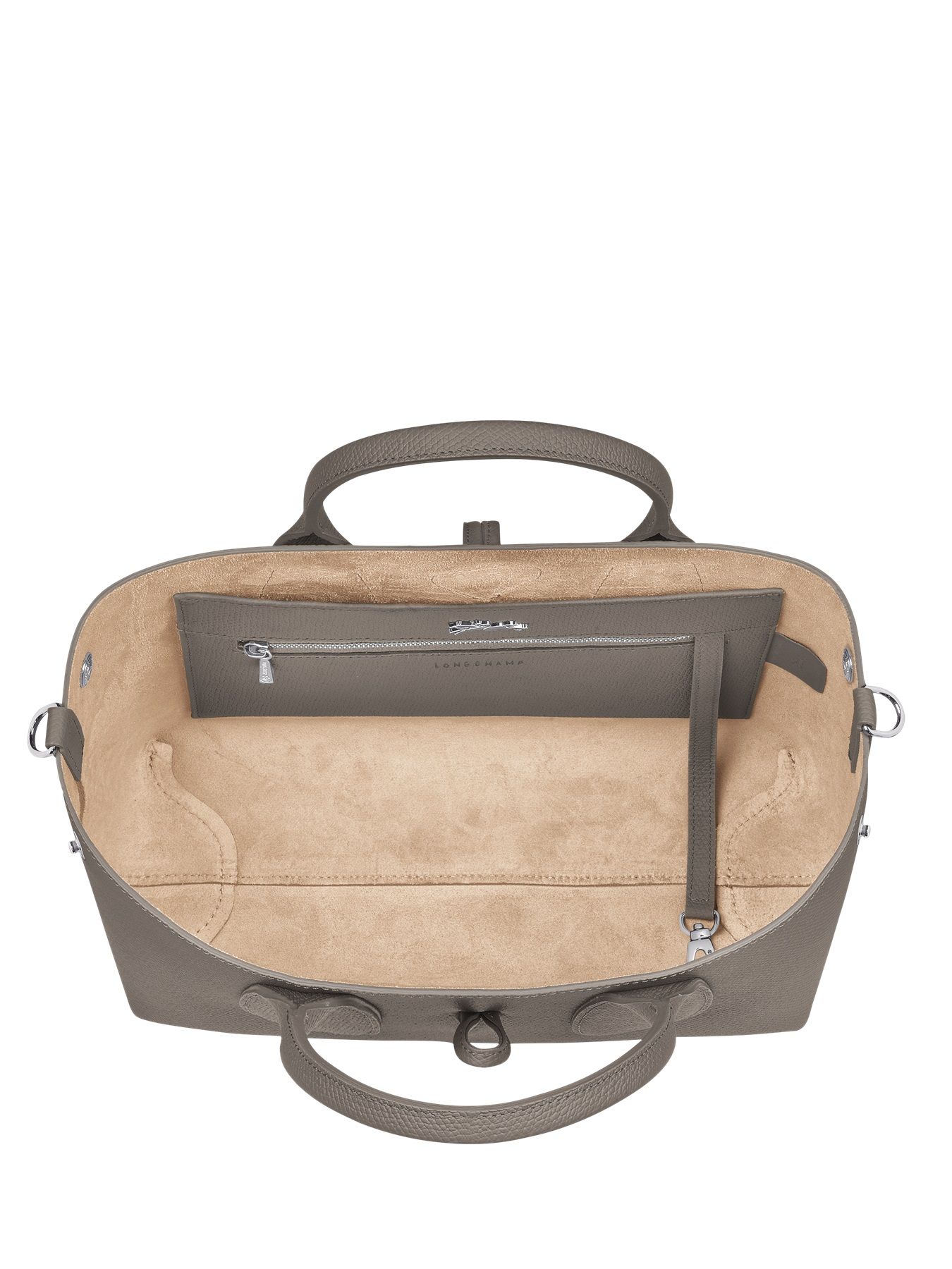 Sac port main M Roseau cuir LONGCHAMP