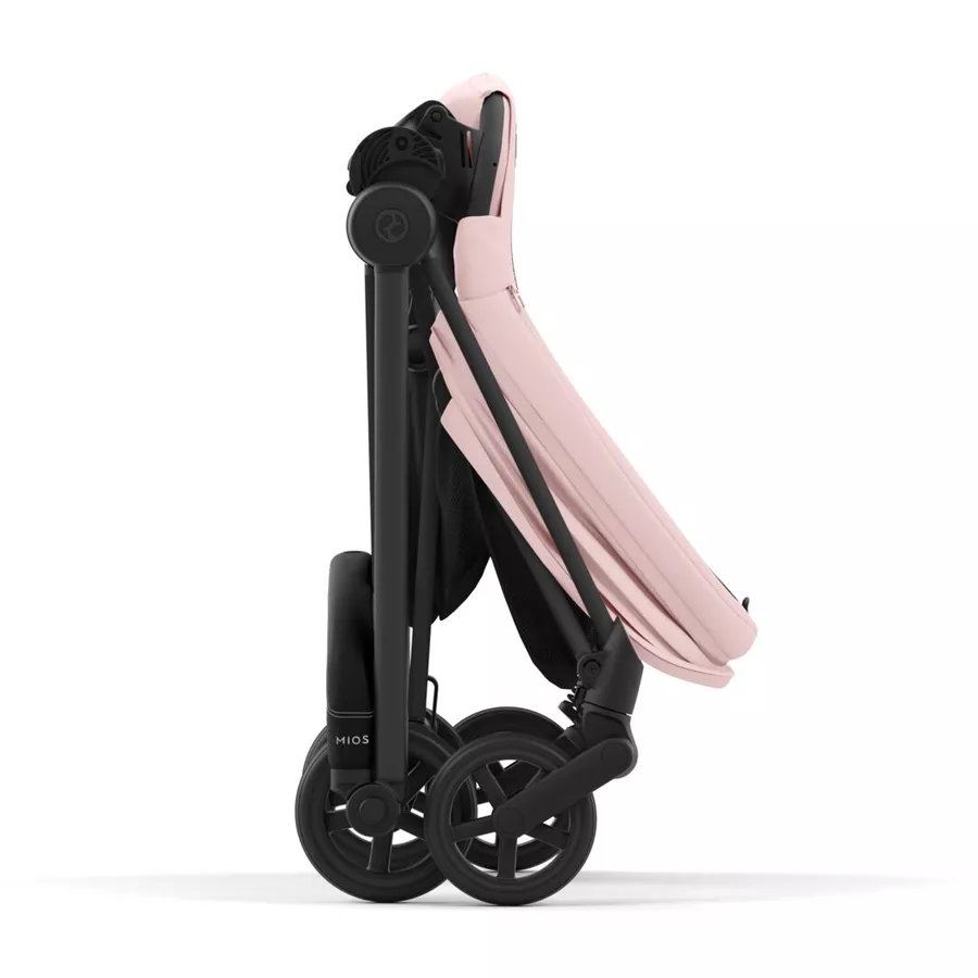 cybex PLATINUM Kombikinderwagen New Mios Matt Black Peach Pink