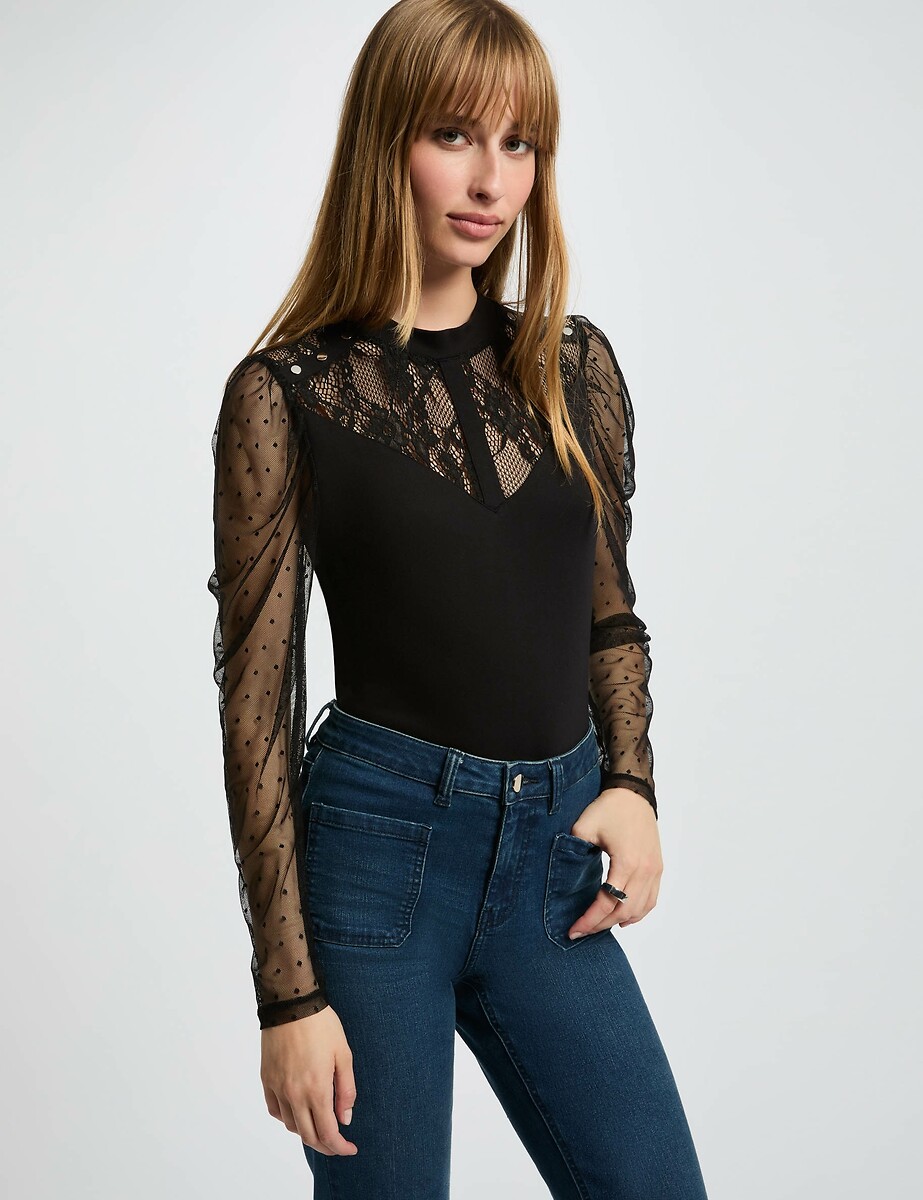 MORGAN<br>Camiseta de manga comprida