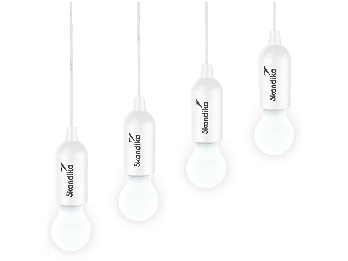 Skandika Narvik LED set van 4 hanglampen - White
