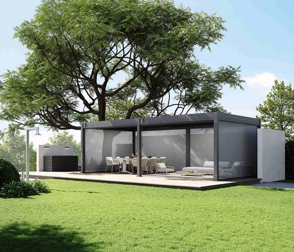 Weide Sonnenrollo für Deluxe/Classic Pergola,