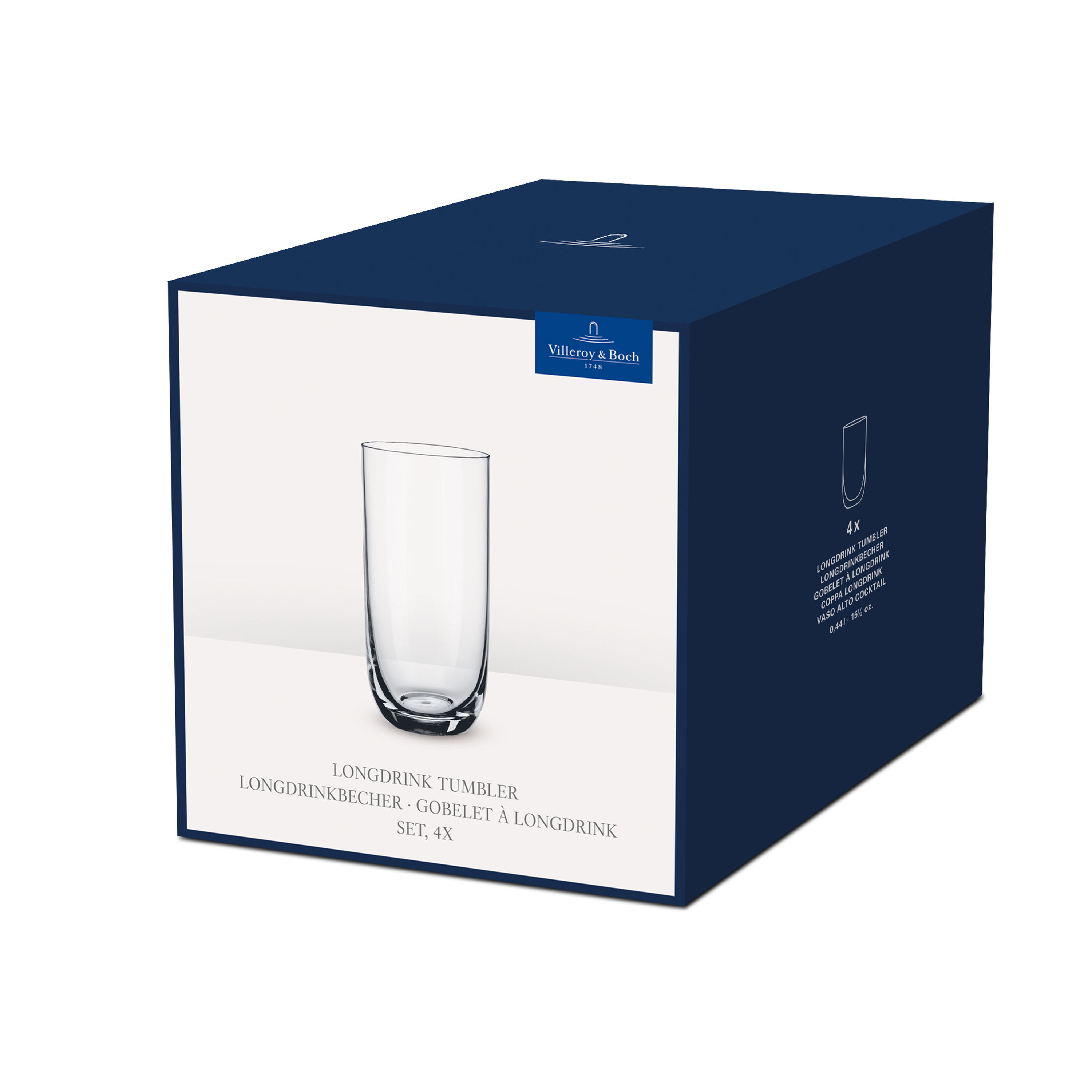 La Divina Highball glass Clear, 10.2 oz, crystal glass