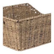 BASIL Panier À Vélo Cento Rattan Look 47 X 34 X 22 Cm - Brown