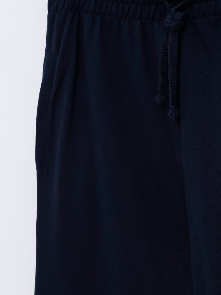 Calça jogger básica - Azul-marinho