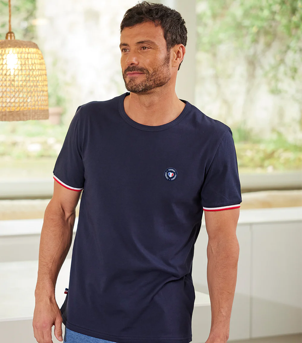 T-shirt Homme Supporter Marine - Blason