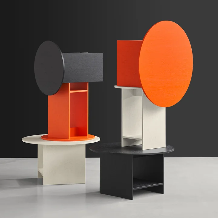 e15 - Heiji Beistelltisch S, pure orange