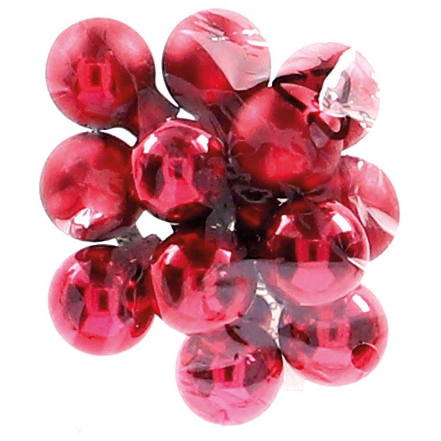 Spiegelbeeren aus Glas Ø je 2 cm 10er 3fach