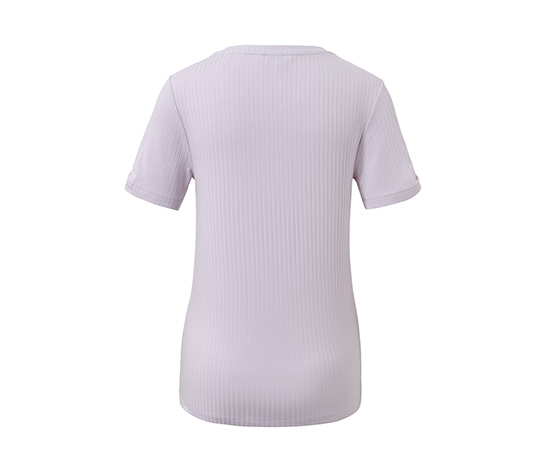 Geripptes Shirt, flieder