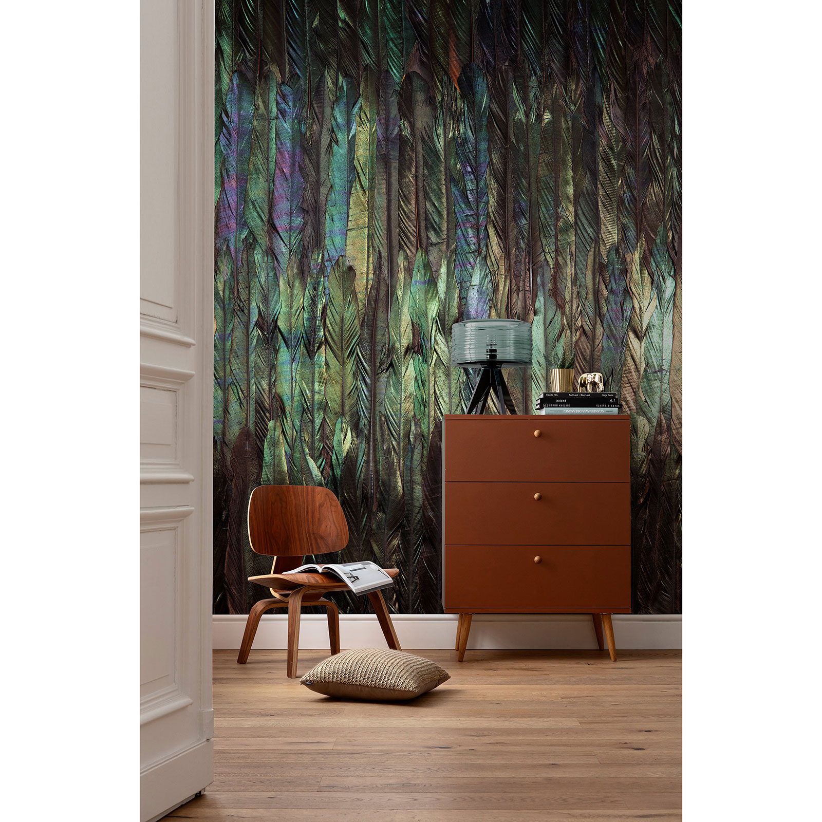 Vlies-Fototapete DARK WINGS - bunt - 200x250 cm