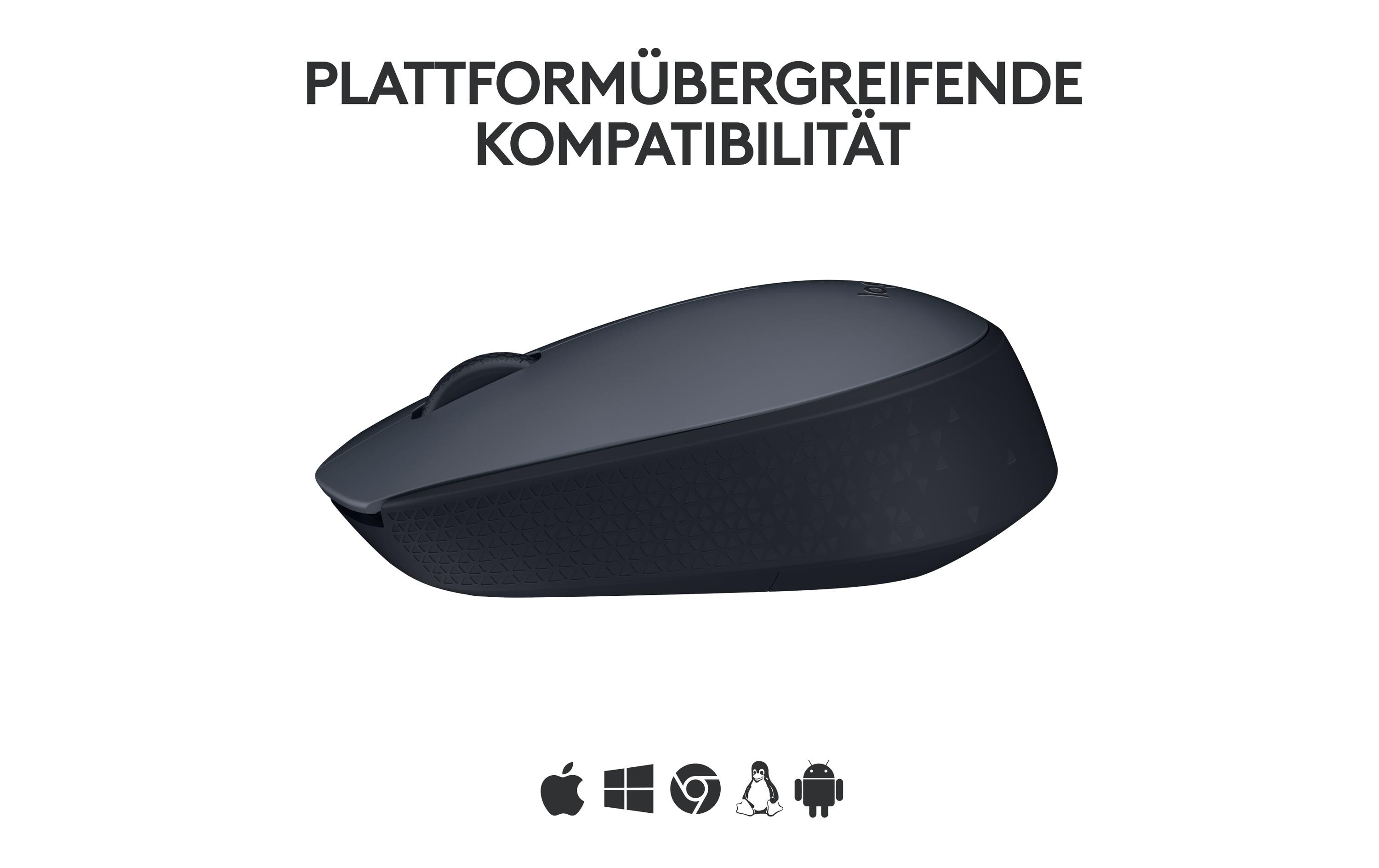 Maus M170 , kabellosKleine 3-Tasten-Wireless-Maus für Links- & Rechtshänder mit bis zu 12 Monaten Batterielaufzeit