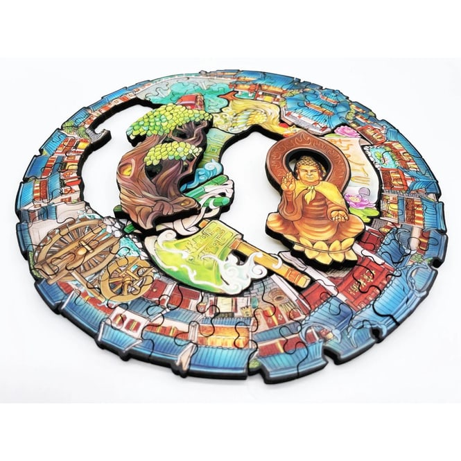 WoodiPu - Holzpuzzle - Budis - 57 Teile