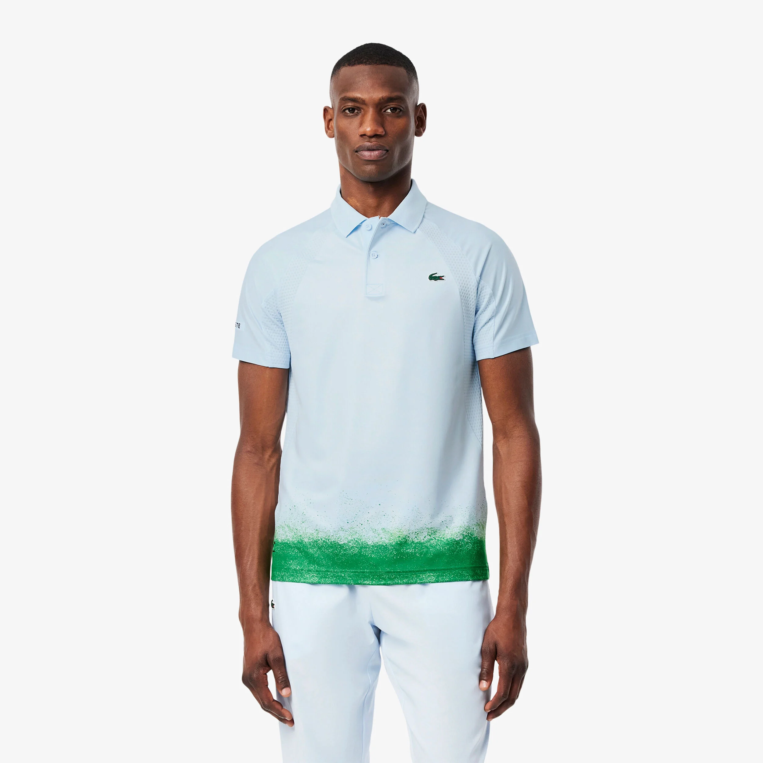 Lacoste Polo Hommes - Bleu Clair , Vert