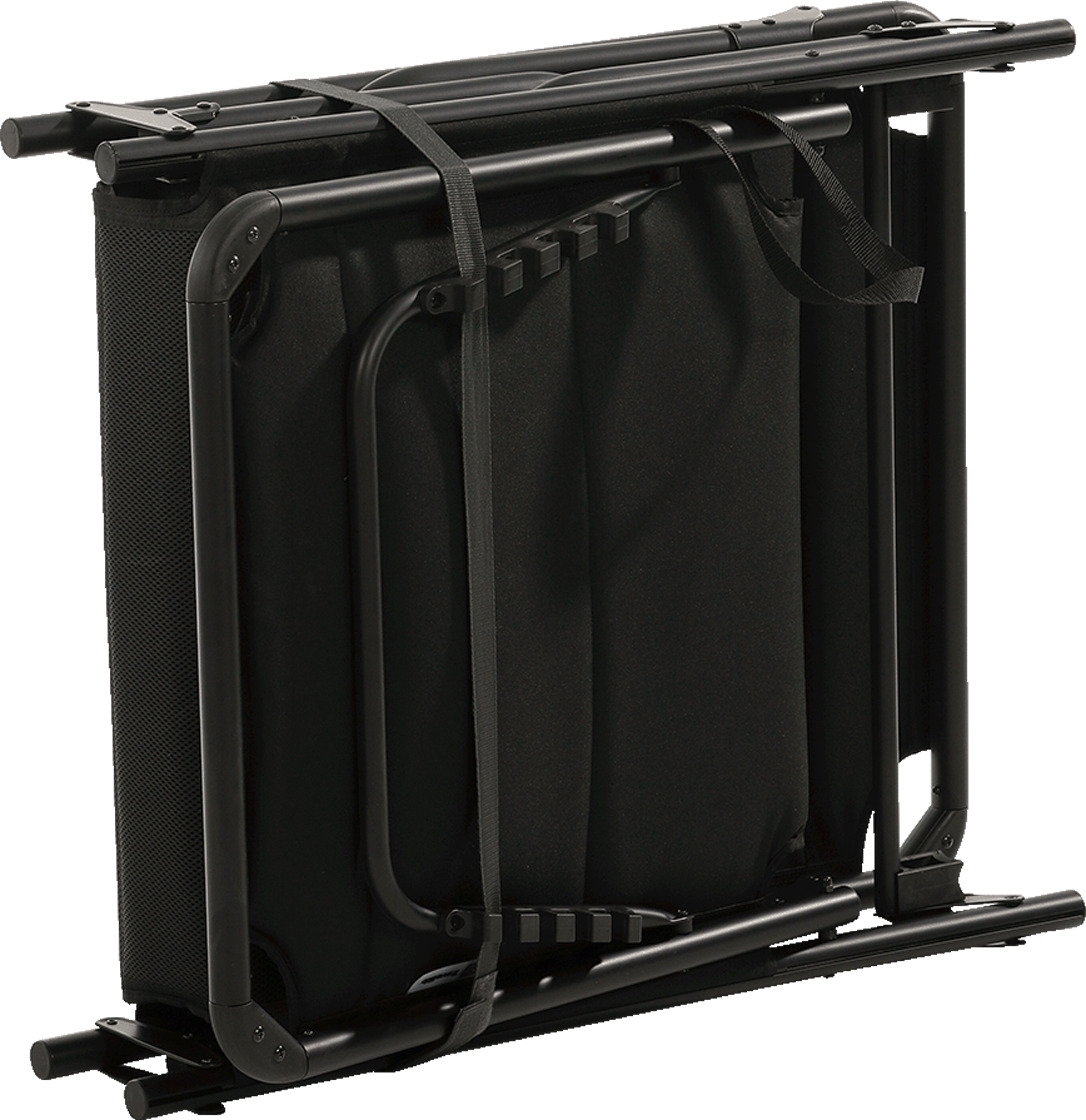 Travellife Barletta Liege Klappbar mit dem abnehmbaren Kopfkissen Black