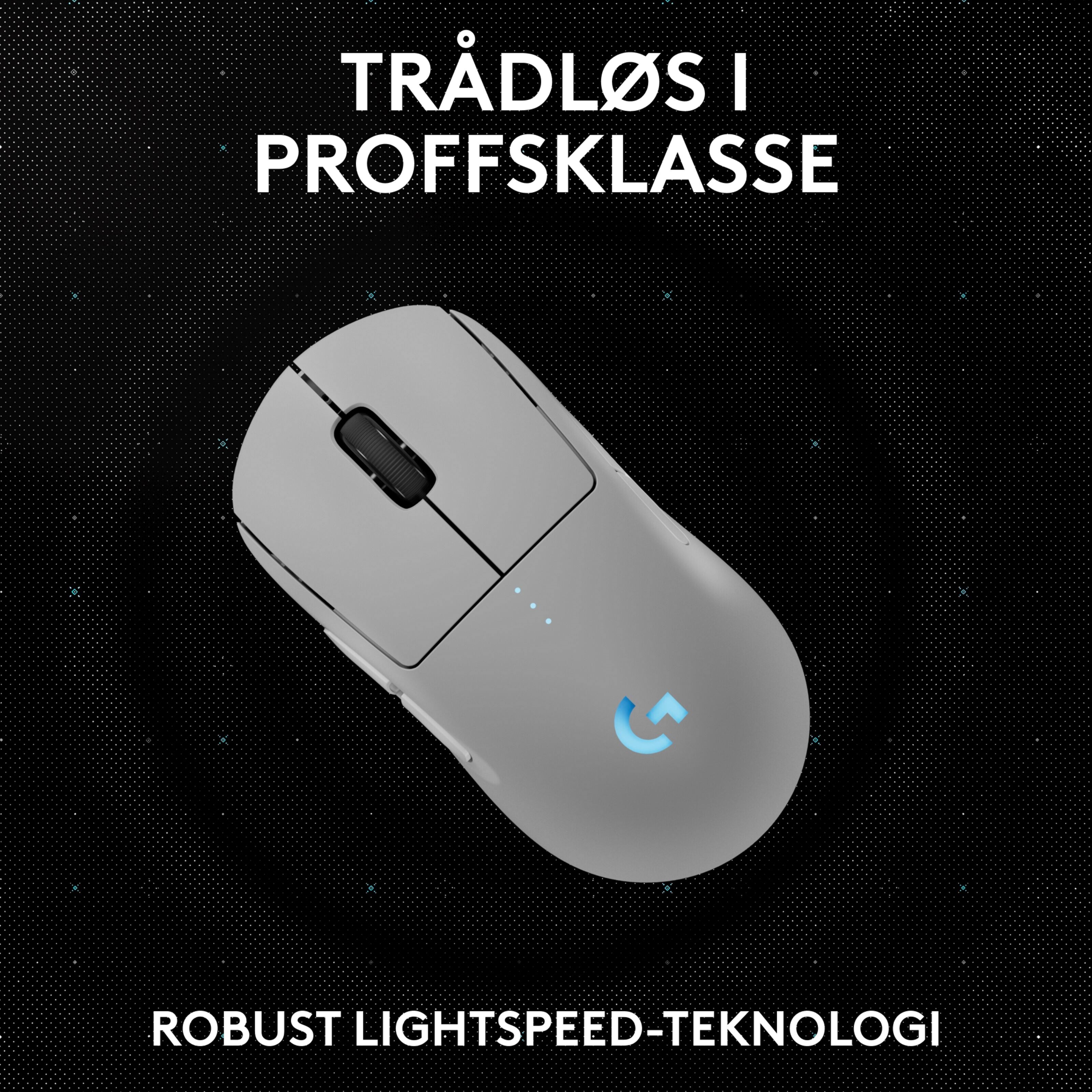 Logitech G Pro 2 Trådløs gamingmus for proffer Hvit