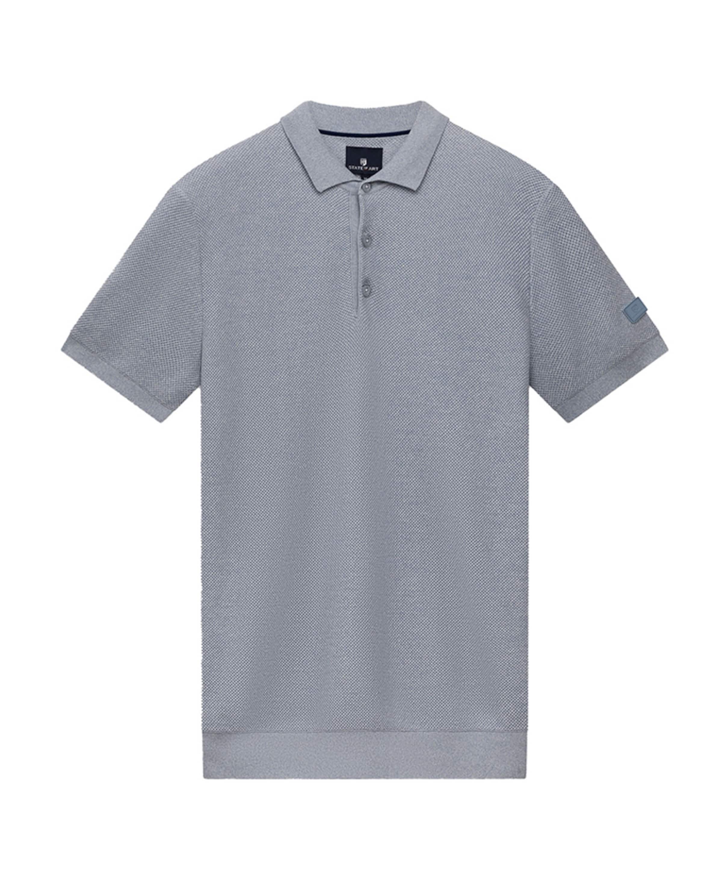 State of Art Heren polo blauw