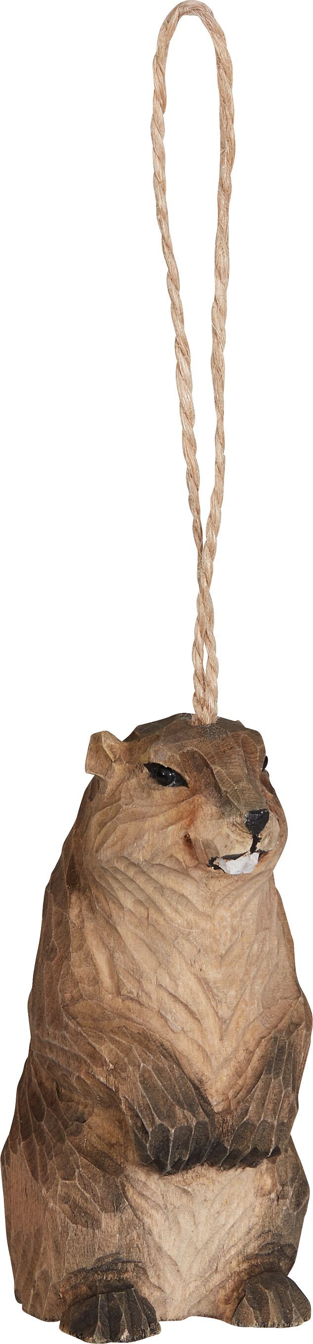 MURMELI Holzfigur - Hellbraun / B: 5.5 cm x T: 4.0 cm x H: 9.0 cm