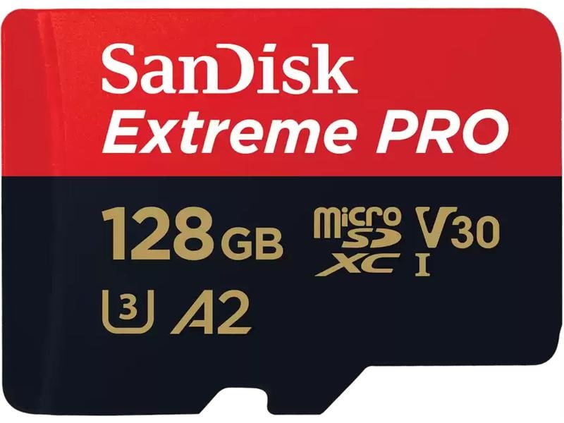 SanDisk microSDXC-Karte Extreme PRO 128 GB Professionelle microSDXC-Speicherkarte mit 128 GB Kapazität