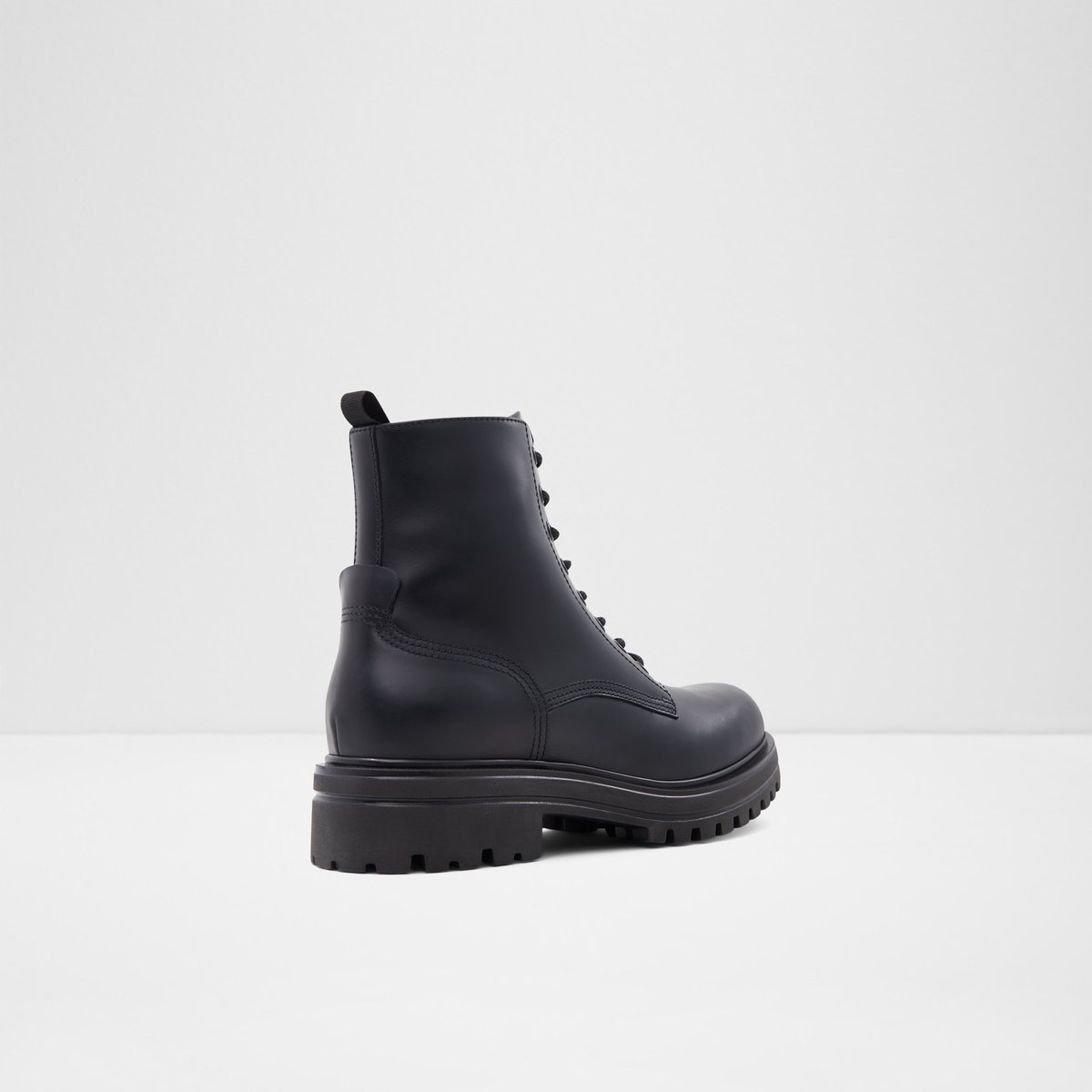 Falconer Black Leather Smooth Men Lace-up boots