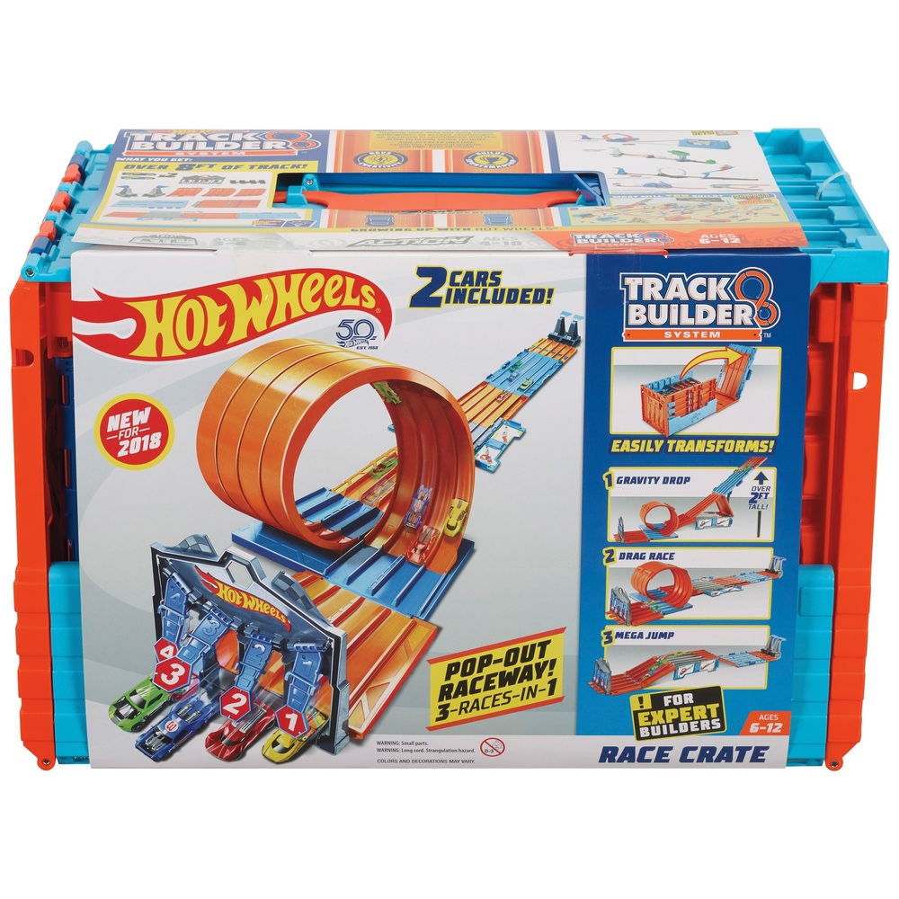 Hot Wheels Track Builder System Rennkisten-Spielset