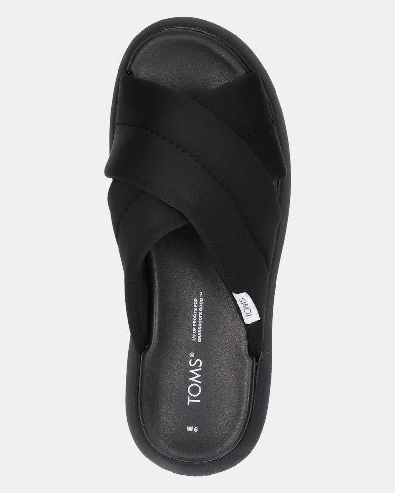 Toms Alpargata Mallow Slippers  - zwart