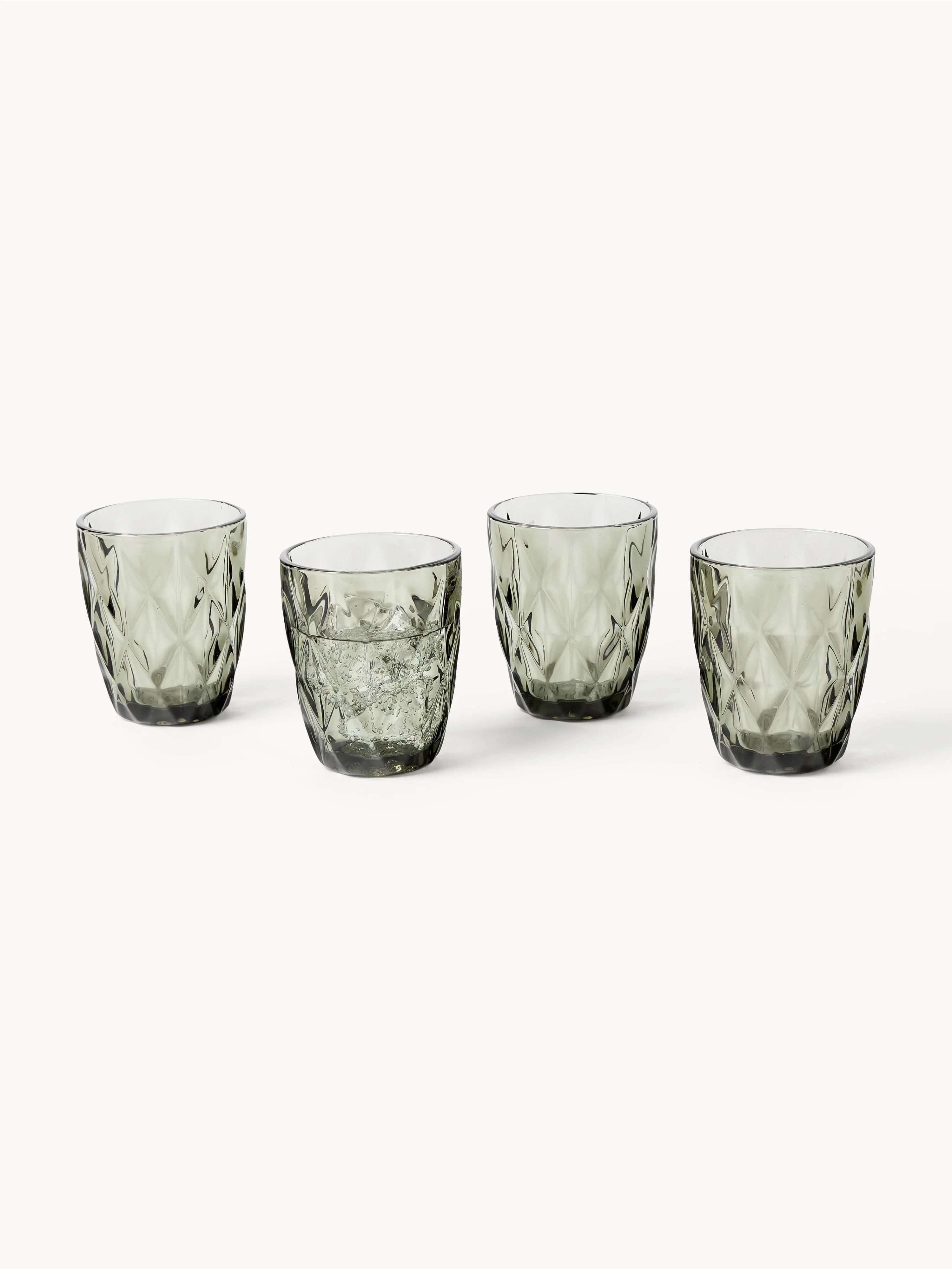Tumblers Colorado met getextureerd patroon, 4-delig