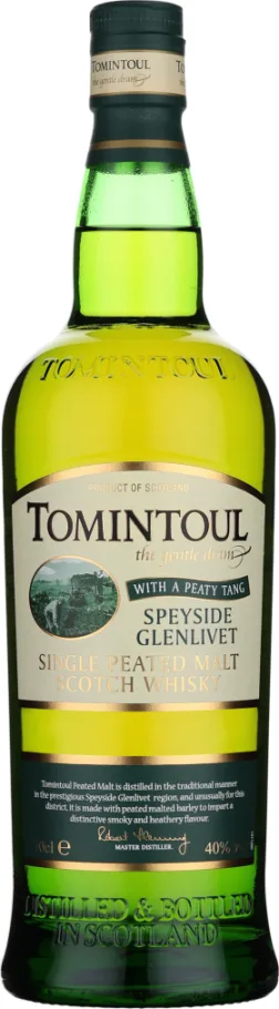TOMINTOUL SINGLE PEATY TANG 70CL