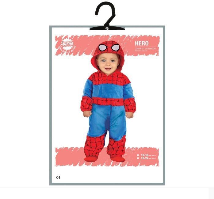 Hero - Jumpsuit - Blauw Rood - Baby