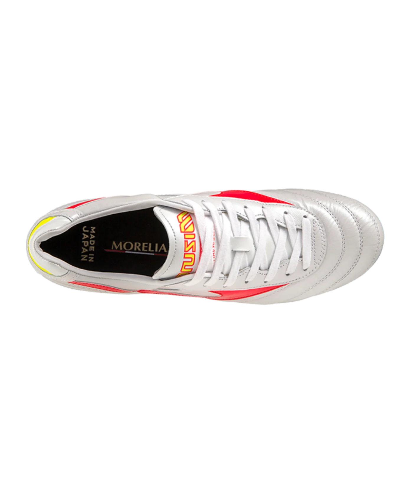 Mizuno Morelia II Made in Japan FG Release Weiss Rot Gelb F64